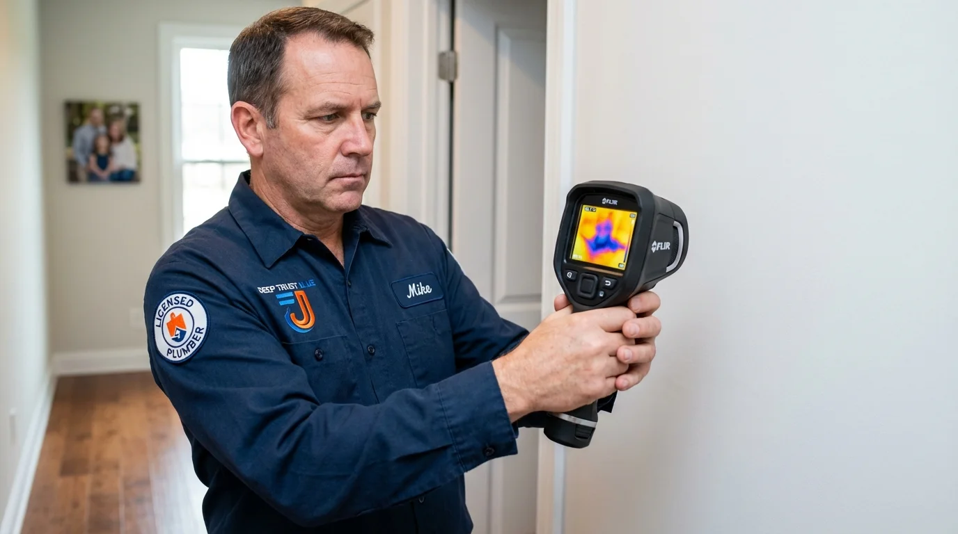 Thermal imaging leak detection by Johns Plumbing LLC in Spotswood